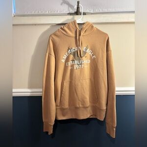 American Eagle Outfitters Tan Hoodie, Unisex XS
